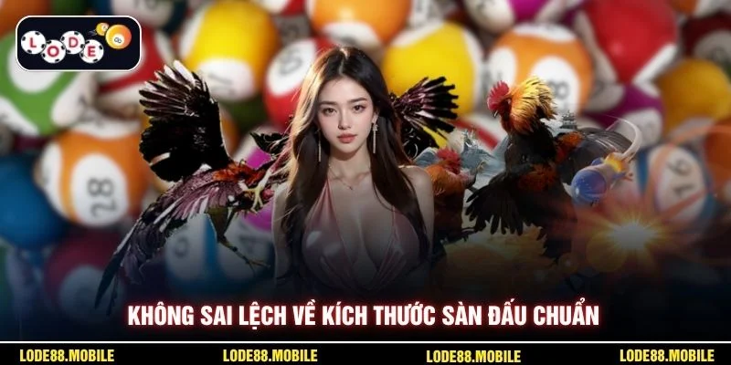 Không sai lệch về kích thước sàn đấu chuẩn